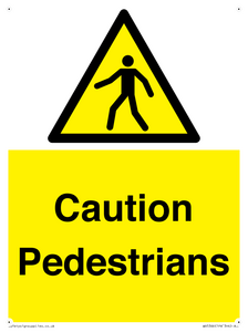 Caution Pedestrians